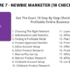 SMART IM Checklists Vol 7 - Newbie Marketer Checklists