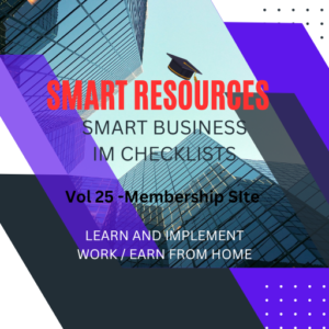 SMART IM Checklists Vol 25 - Membership Site